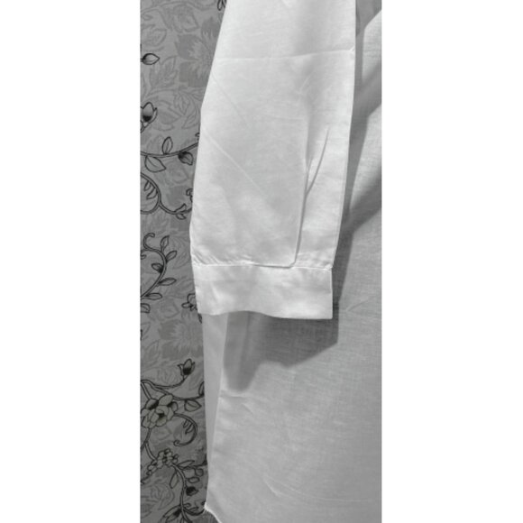 SoieRose Long Sleeve 100% Cotton Victorian Nightgown with Tie Neck – SR-1223 - Picture 3 of 5